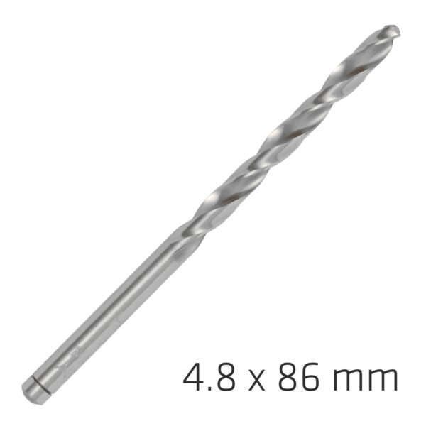 ALPEN PRO HSS 4.8MM DRILL DIN 338 RN 135 SPLIT POINT PLASTIC WALLET  (