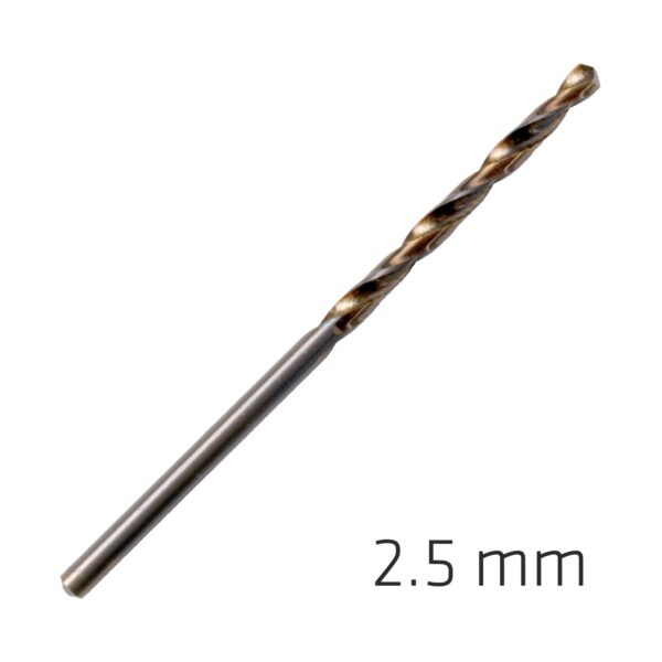 HSS SPRINT MASTER 2.5MM 10-PACK HANG TAG DIN 338 ALPEN DRILL BITS