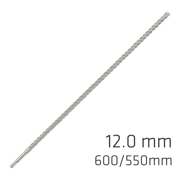 FORCE X 12.0 x 600/550 SDS-PLUS REBAR DRILL BIT X4 CUTTING EDGES
