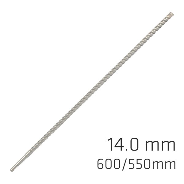 FORCE X 14.0 x 600/550 SDS-PLUS REBAR DRILL BIT X4 CUTTING EDGES