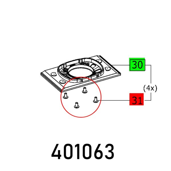 C-H SCREW M4X8 10.9 VERZ. PR30