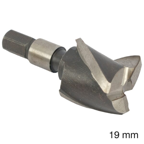 CUTTER 19MM /LOCK MORTICER FOR ALUMINIUM SNAP ON
